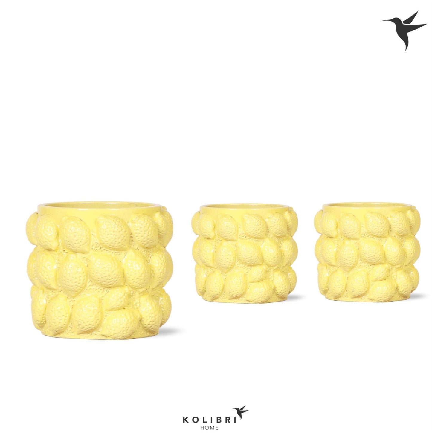 Pots ceramic Pot Kolibri Home Citrus yellow