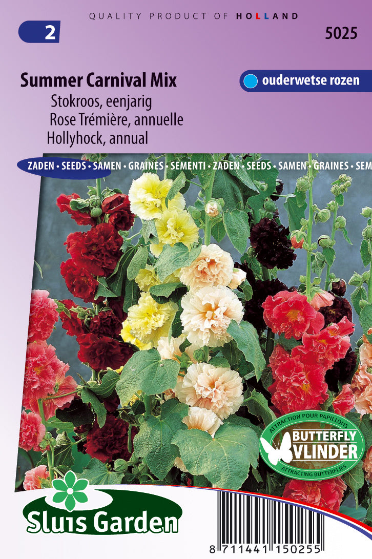 Alcea Rosea Double Annual Choice Mix