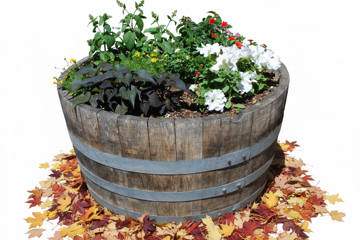 Flower container 3/4 barrel 225L