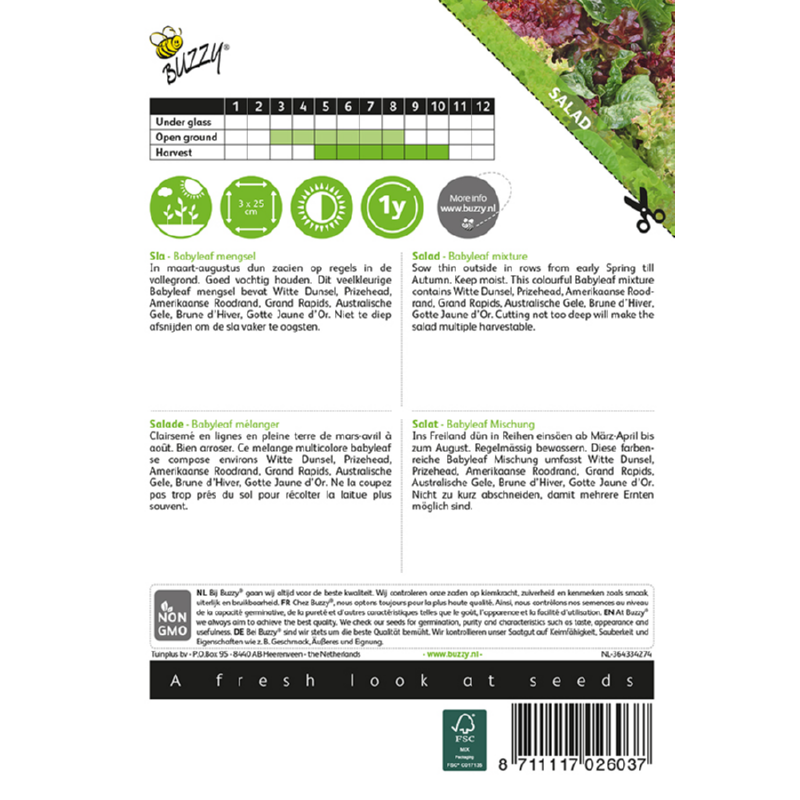 Buzzy® Salad Babyleaf mixture