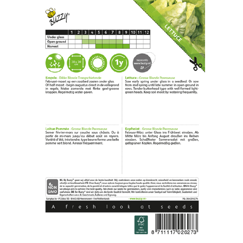 Buzzy® Lettuce Grosse Blonde Paresseuse