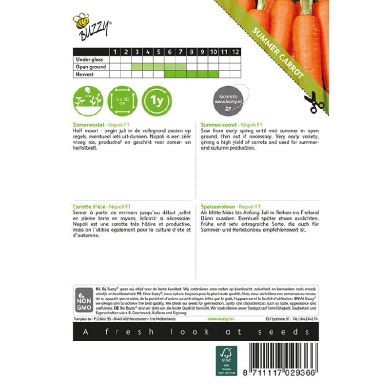 Buzzy® Summer carrot Napoli F1