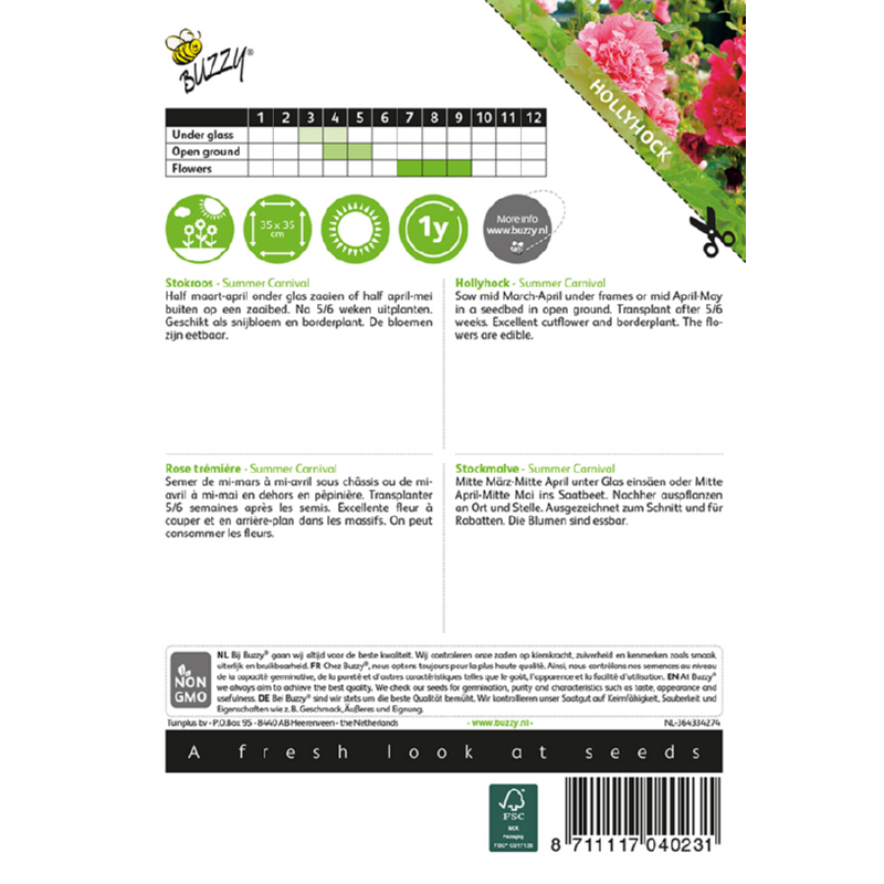 Buzzy® Hollyhock Summer Carnival