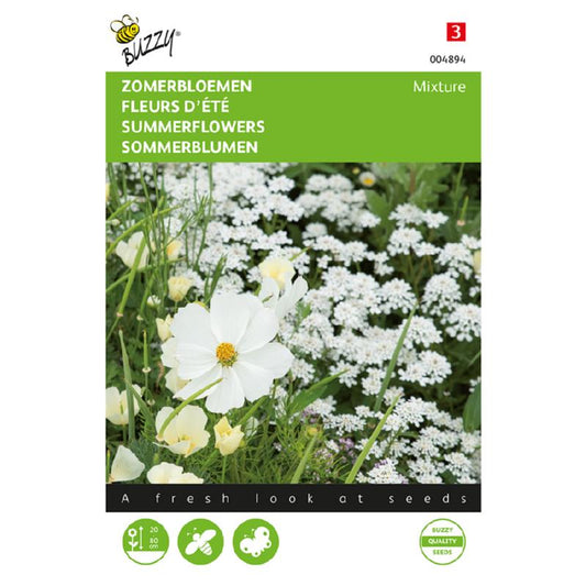 Buzzy® Summerflowers, Mixture Of White Shades