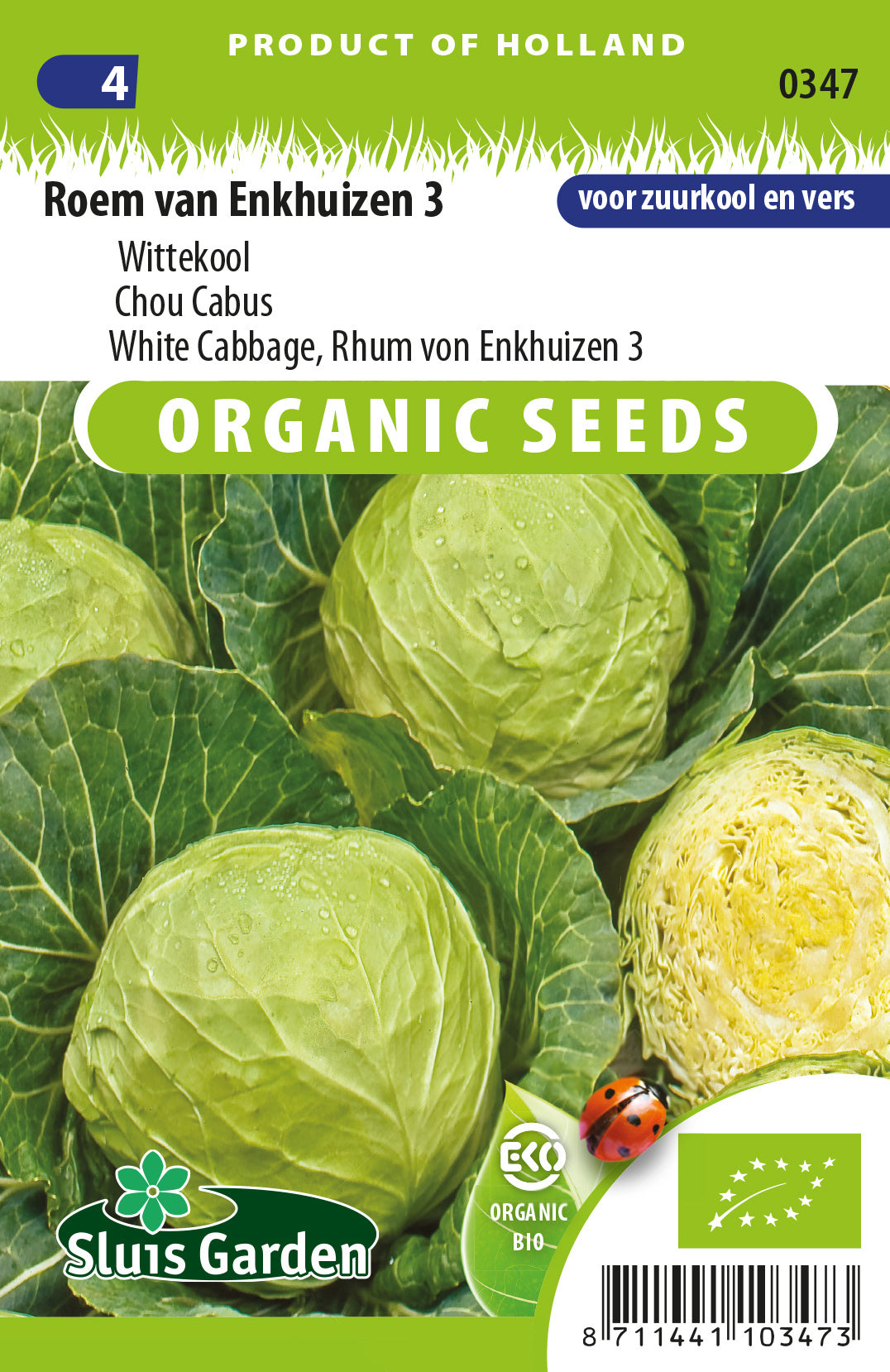 White Cabbage Roem van Enkhuizen 3 BIO
