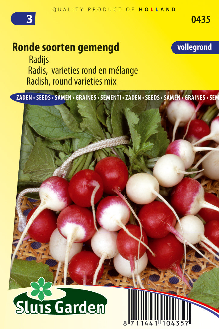 Radish Round varieties mixed