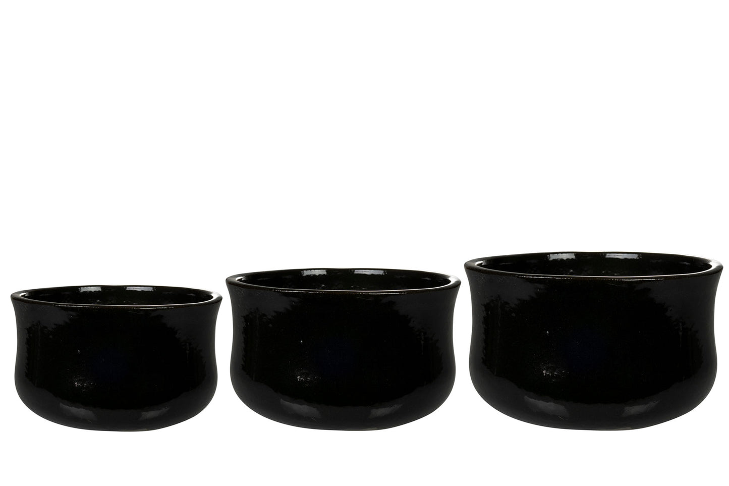 حوض فخار حجم Bowl S3 Sabine zwart D25 H14