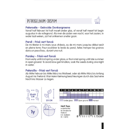 Horti Tops® Parsley Frisé vert foncé (type Moss Curled 2)