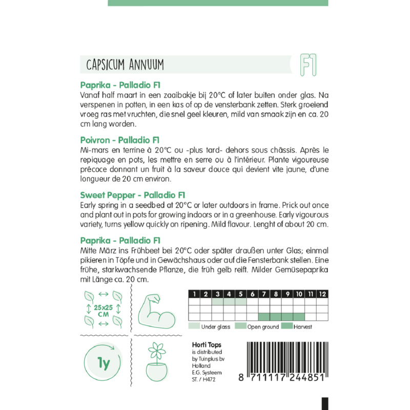 Horti Tops® Capsicum Palladio Hybride F1