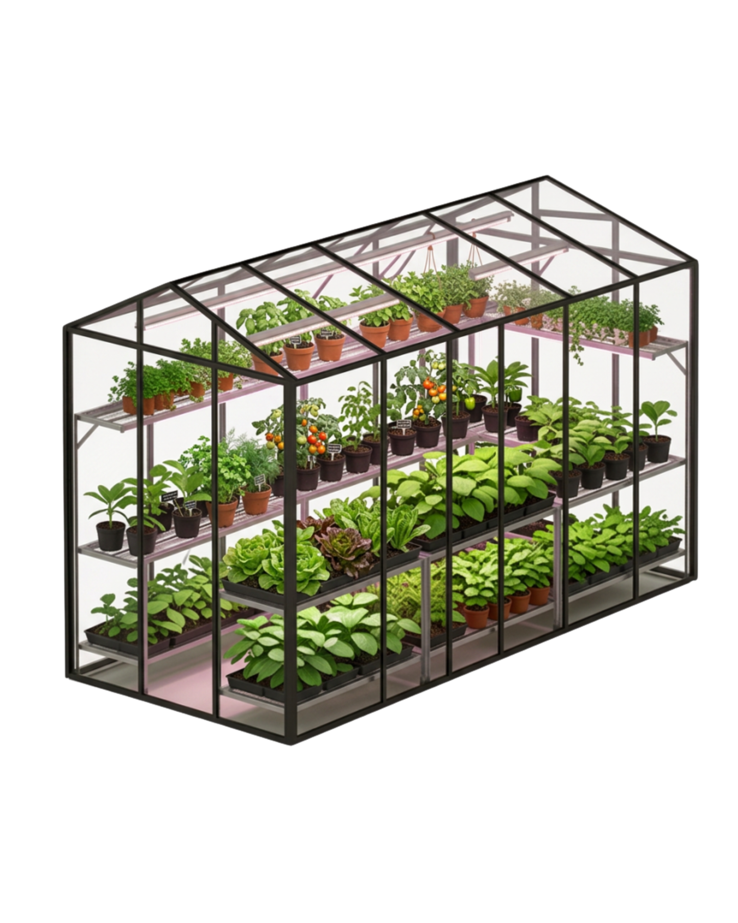 greenhouse H350cm  محمية زراعية المنيوم وزجاج