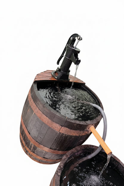 Flower container 1/2 barrel black edition