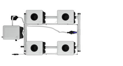 سستم اربع احواض RDWC system 4 pots | نظام زراعة مائية hydroponic system