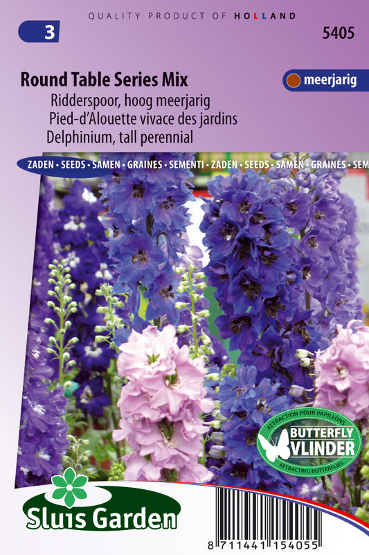 Delphinium round table mix