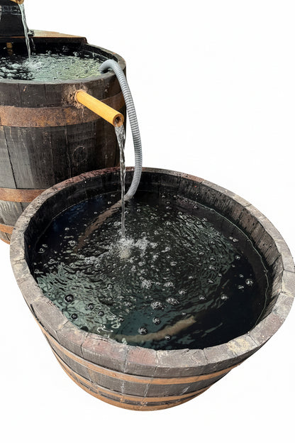 Flower container 1/2 barrel black edition