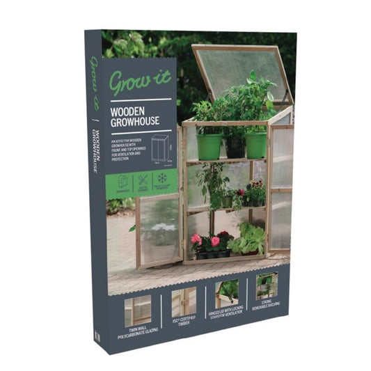 Grow-it Wooden Mini Growhouse FSC