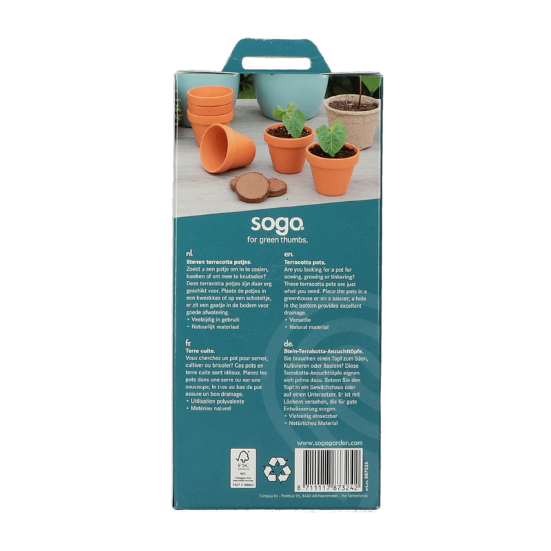 SOGO Terracotta Garden Pot 7/8cm 7x