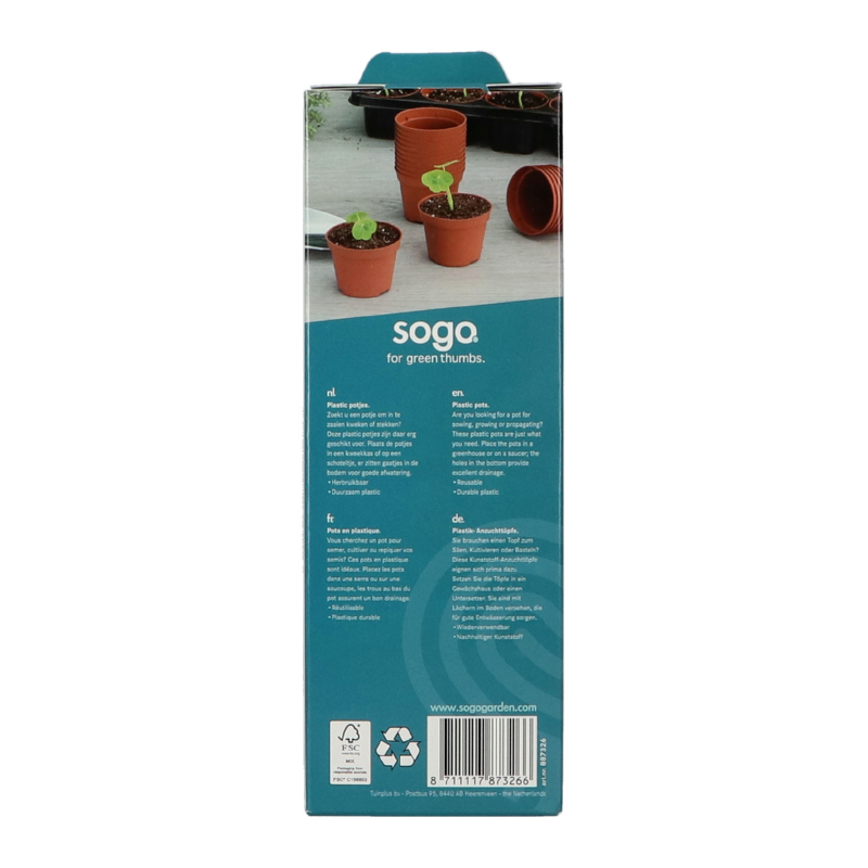 SOGO Plastic Plant Pot 6cm 30pcs.