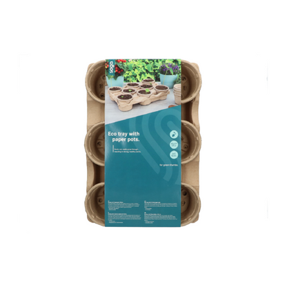 SOGO Eco Pottray + 8 paperpots