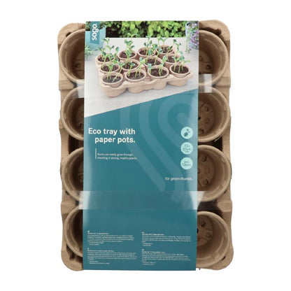 SOGO Eco Pottray + 12 pots