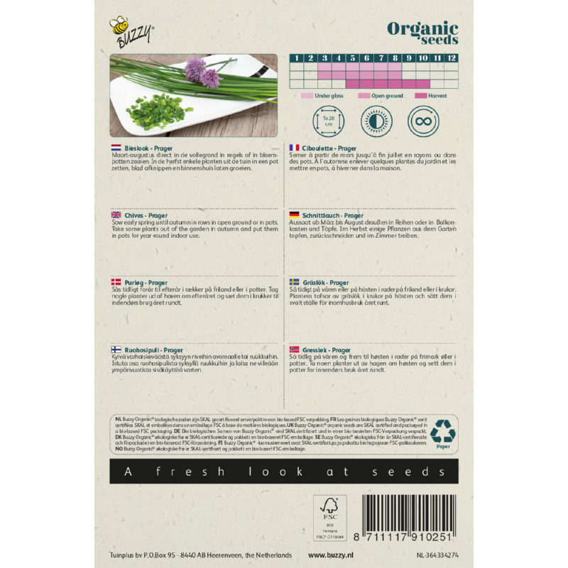 Buzzy® Organic Chives Prager(BIO)