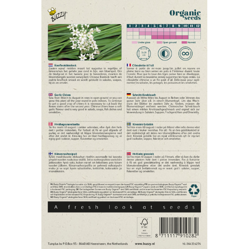 Buzzy® Organic Chinese Garlic Chives (BIO)