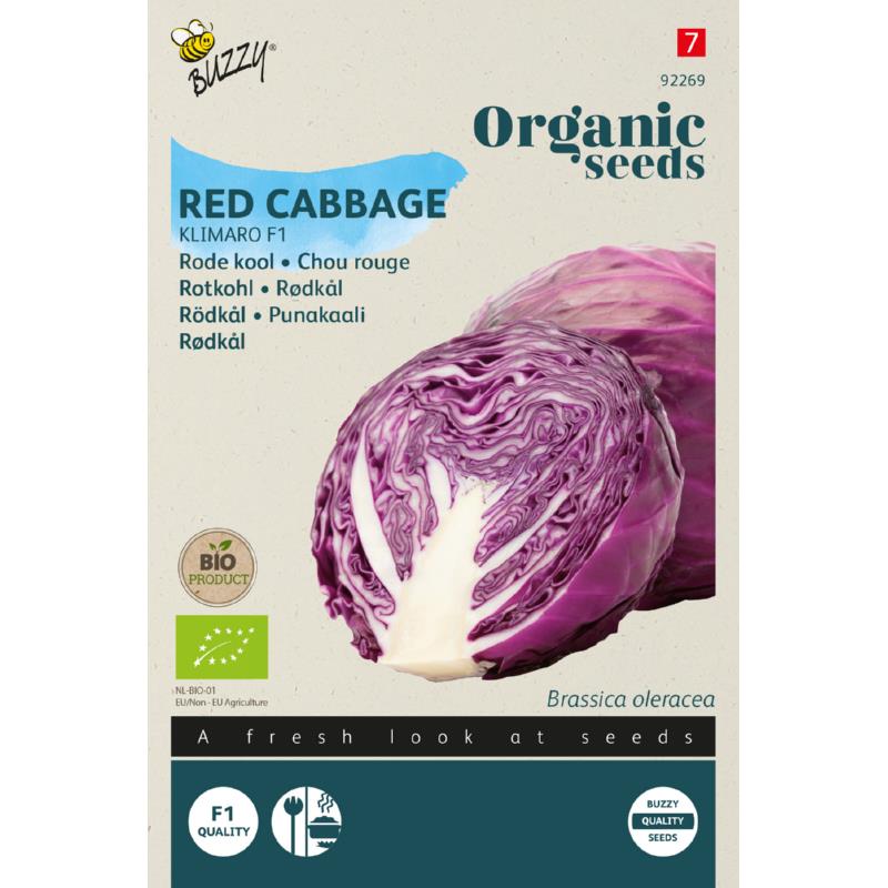 Buzzy® Organic Red Cabbage Klimaro F1 (BIO)