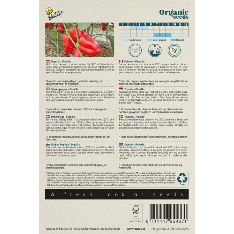 Buzzy® Organic Sweet Pepper Piquillo(BIO)