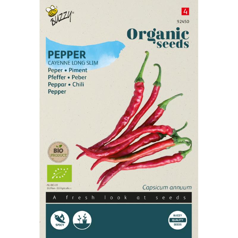 Buzzy® Organic Pepper Cayenne long slim(BIO)