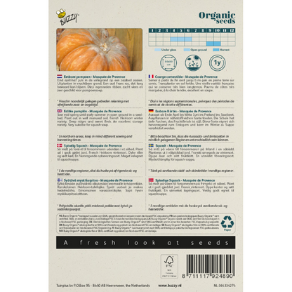 Buzzy® Organic Edible Squash Musquée de Provence(BIO)