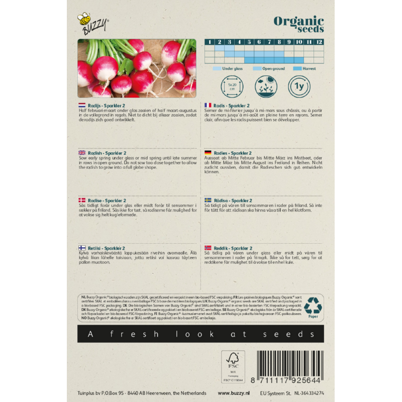 Buzzy® Organic Radish Sparkler 2 (BIO)