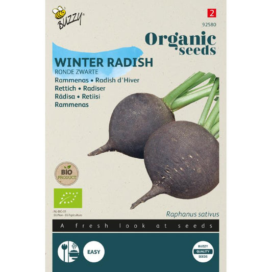 Buzzy® Organic Winter radish Black Spanish Round (BIO)