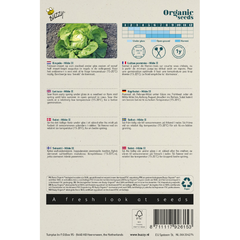 Buzzy® Organic Lettuce Hilde II (BIO)