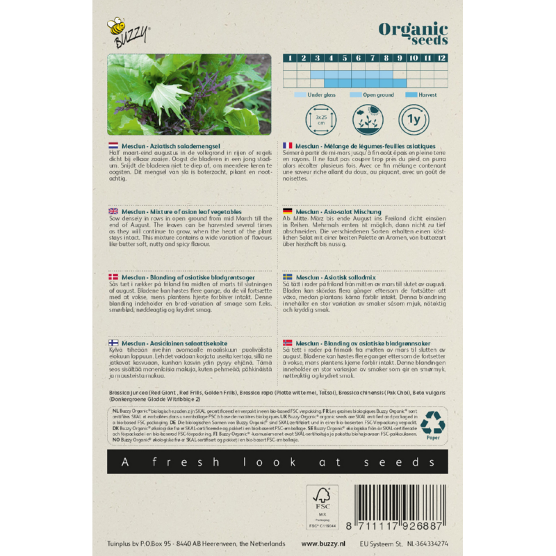 Buzzy® Organic Asian Mesclun(BIO)