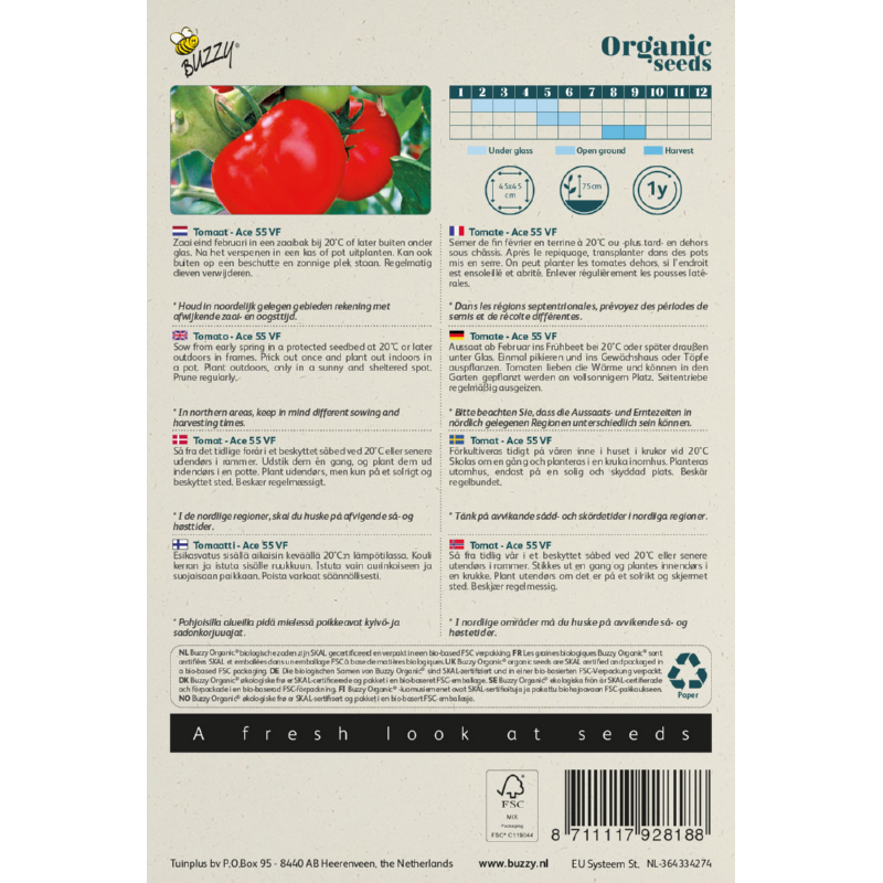 Buzzy® Organic Tomato Ace 55 VF(BIO)