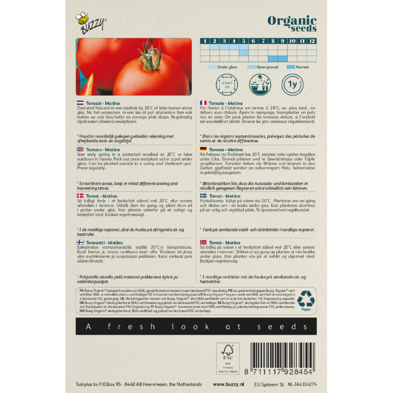 Buzzy® Organic Tomato Matina(BIO)