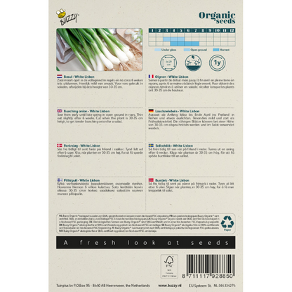 Buzzy® Organic Bunching onion White Lisbon(BIO)