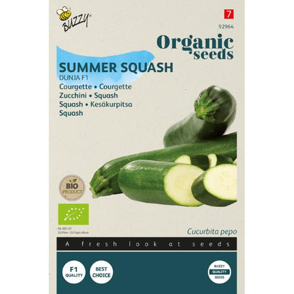 Buzzy® Organic Summer Squash Dunja F1 (BIO)