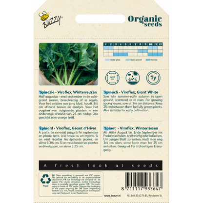 Buzzy® Organic Spinach Giant winter 50g (BIO)