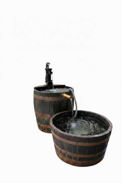 Flower container 1/2 barrel black edition