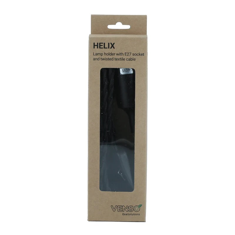 E27 lamp holder HELIX (4m textile cable)