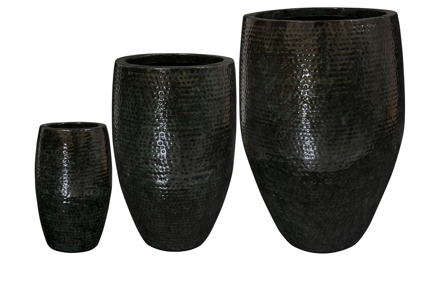 Pot tall Thom black