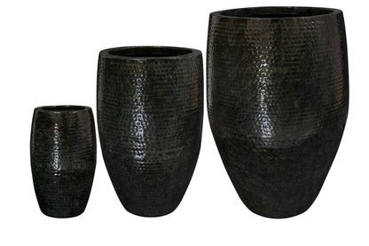 Pot tall Thom black