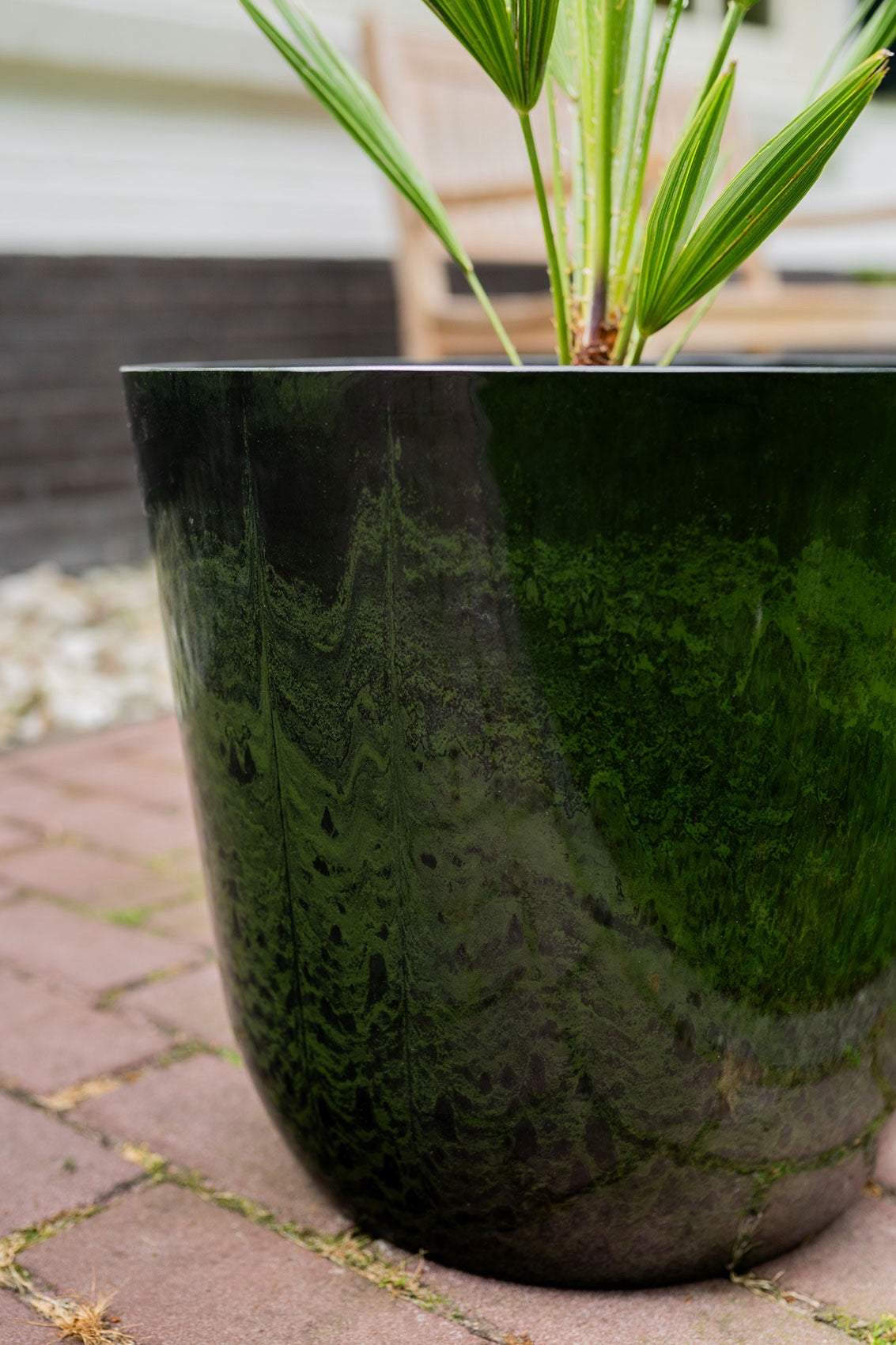 Pot Palermo marble green D40 H36