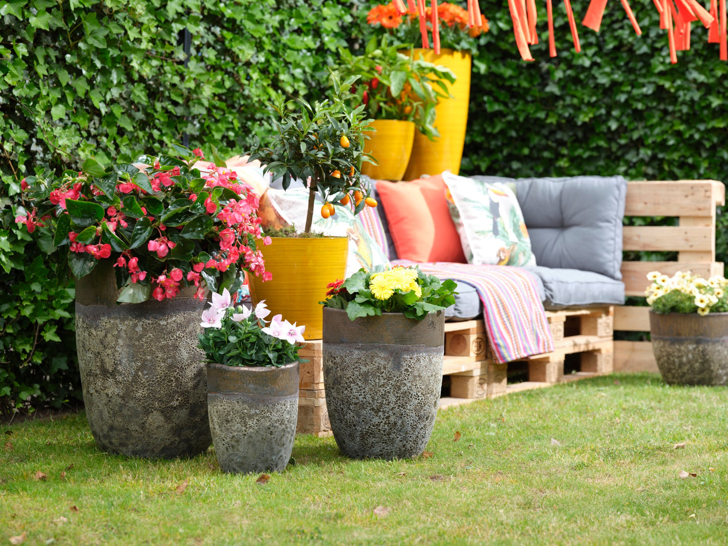 Vase set of 3 Pride earth D44 H56