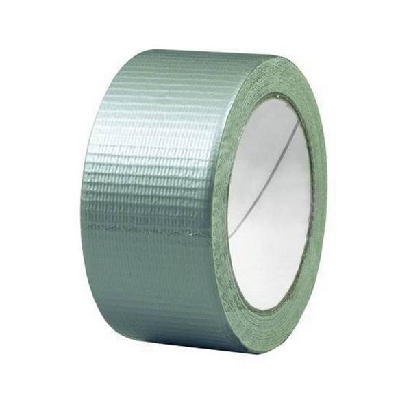 WATERPROOF ADHESIVE BINDING CLOTH TAPE - SILVER 5cm x 25mt